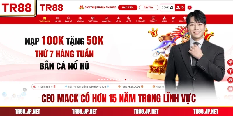 CEO Mack có hơn 15 năm trong lĩnh vực